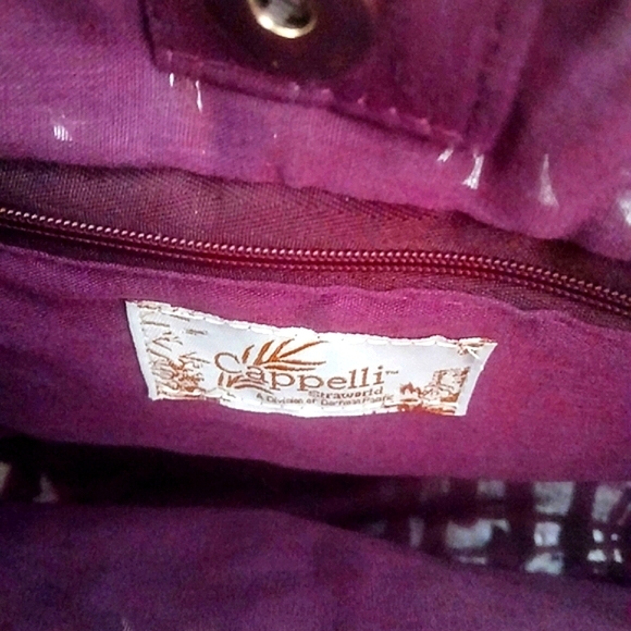 Cappelli Woven Straw Handbag β Boho Tote with Wooden Handles - Picture 7 of 7